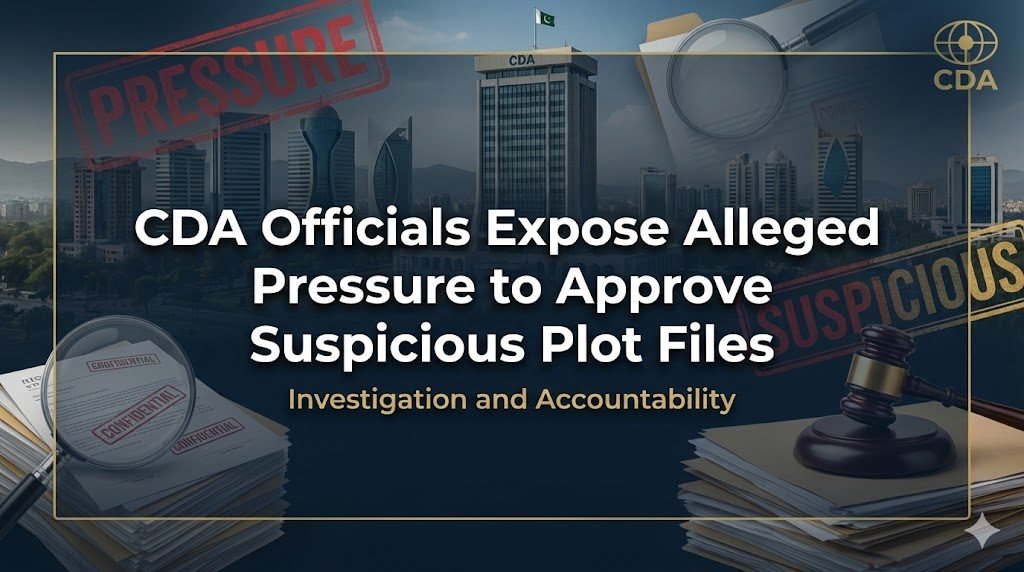 CDA Officials Expose Alleged Pressure to Approve Suspicious Plot Files
