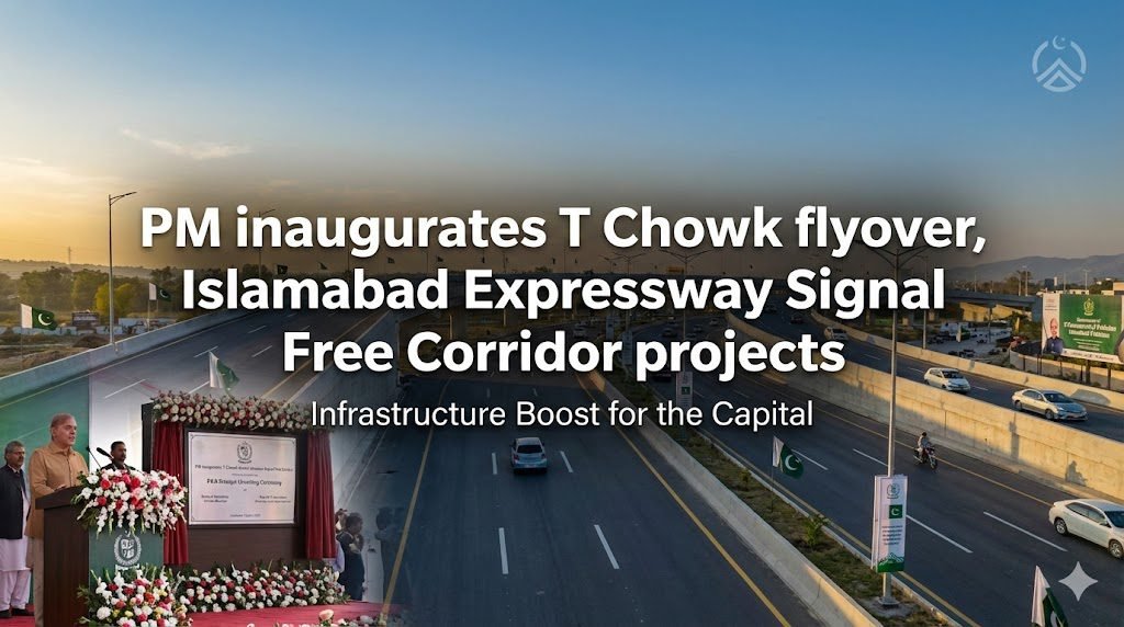 PM inaugurates T Chowk flyover and Islamabad Expressway signal free corridor projects