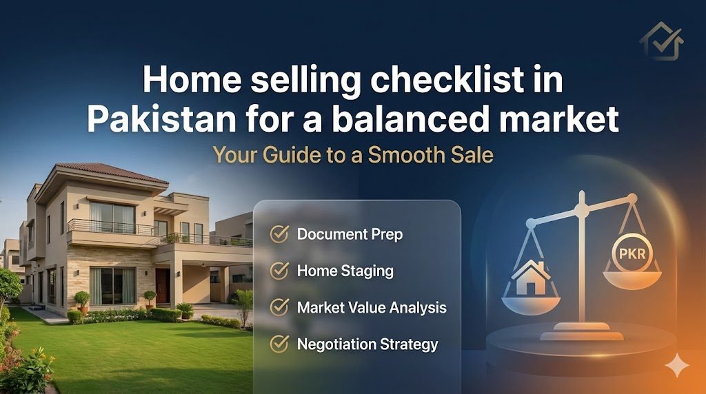 Home selling checklist in Pakistan for a balanced market