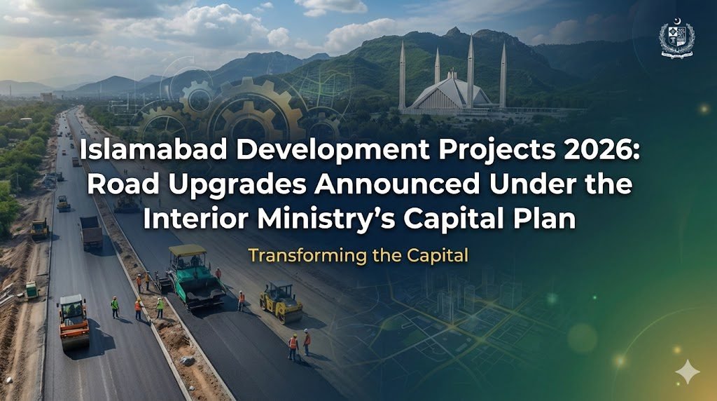 Islamabad Development Projects 2026: Road Upgrades Announced Under the Interior Ministry’s Capital Plan