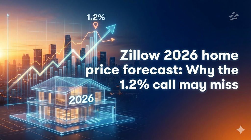 Zillow 2026 home price forecast: Why the 1.2% call may miss