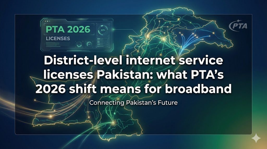 District-level internet service licenses Pakistan: what PTA’s 2026 shift means for broadband