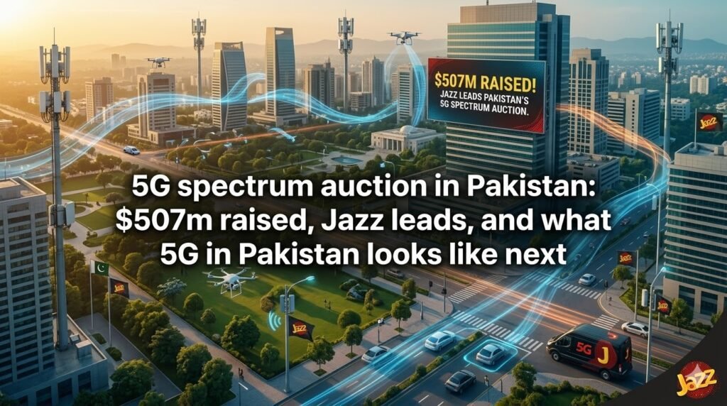 5G spectrum auction in Pakistan: $507m raised, Jazz leads, and what 5G in Pakistan looks like next