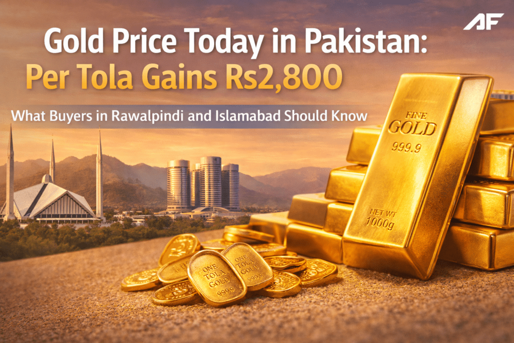 Gold price today in Pakistan: per tola gains Rs2,800, what buyers in Rawalpindi and Islamabad should know