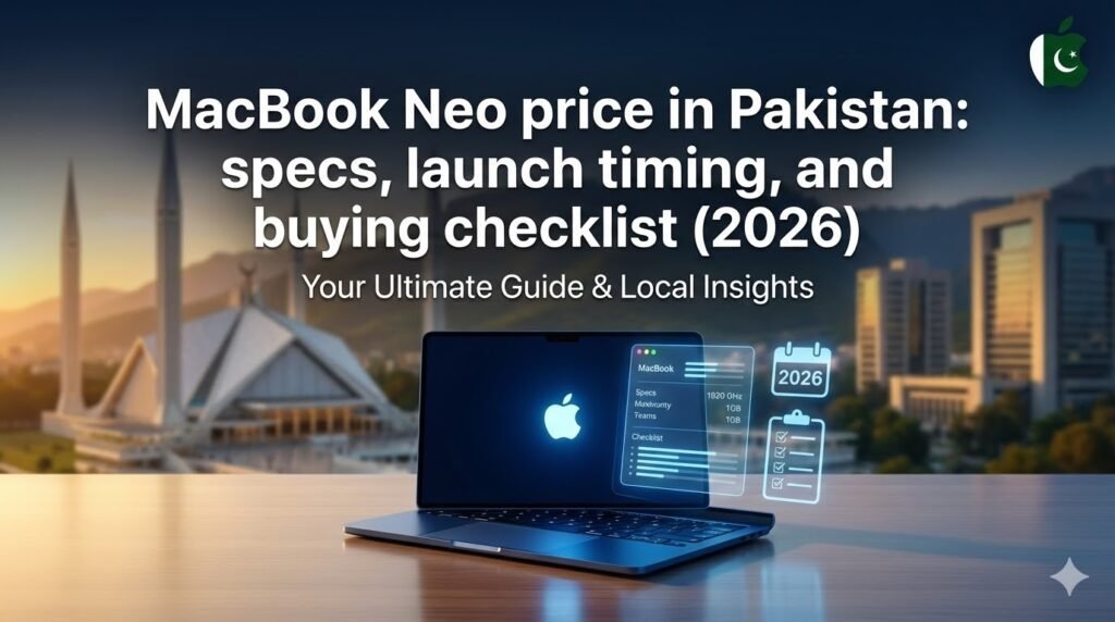 MacBook Neo price in Pakistan: specs, launch timing, and buying checklist (2026)