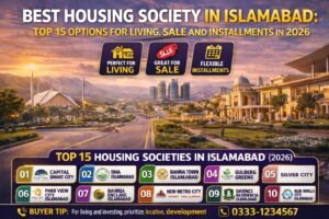 Best housing society in Islamabad: top 15 options for living, sale, and installments in 2026
