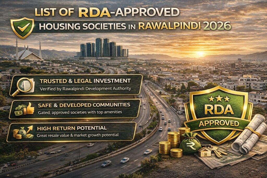 List of RDA-approved housing societies in Rawalpindi 2026