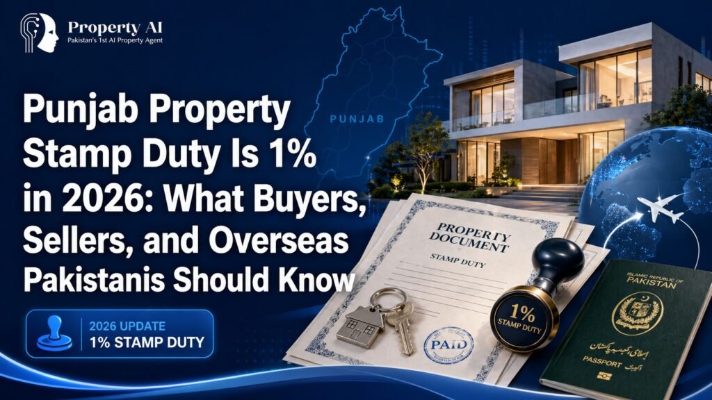 Punjab Property Stamp Duty Is 1% in 2026: What Buyers, Sellers, and Overseas Pakistanis Should Know