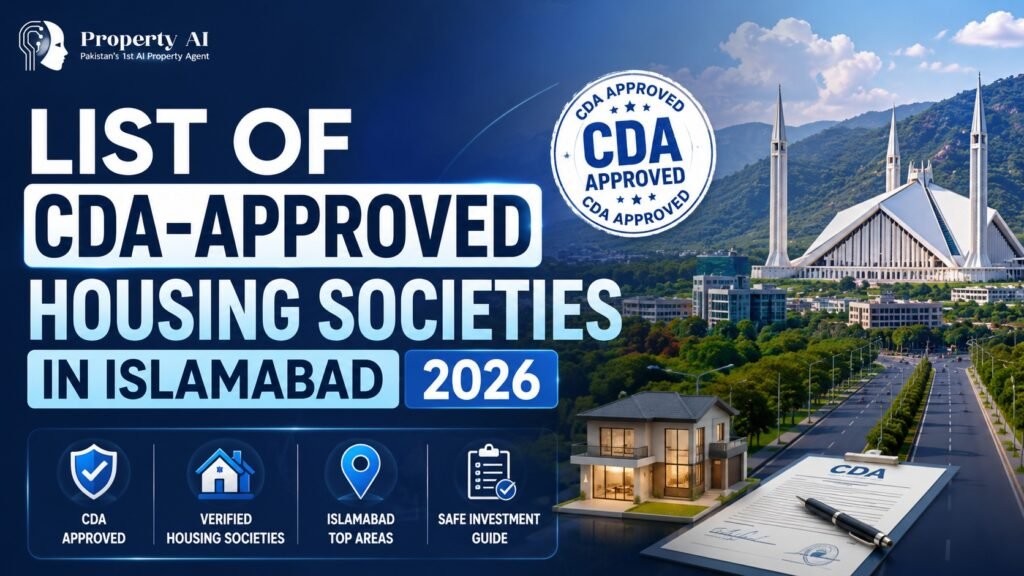 List of CDA-Approved Housing Societies in Islamabad 2026