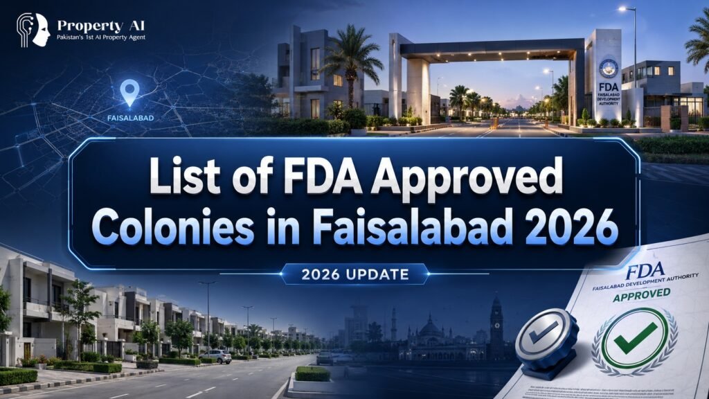 List of FDA Approved Colonies in Faisalabad 2026