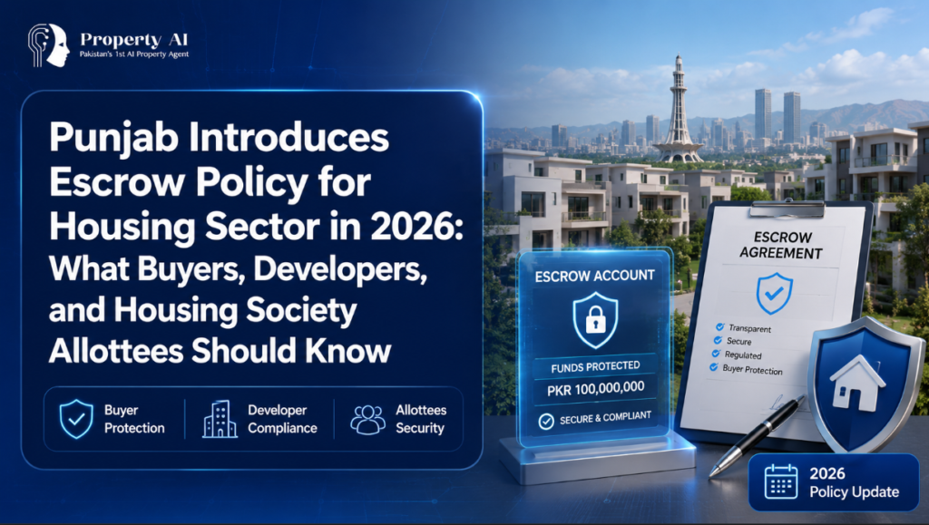 Punjab Introduces Escrow Policy for Housing Sector in 2026: What Buyers, Developers, and Housing Society Allottees Should Know