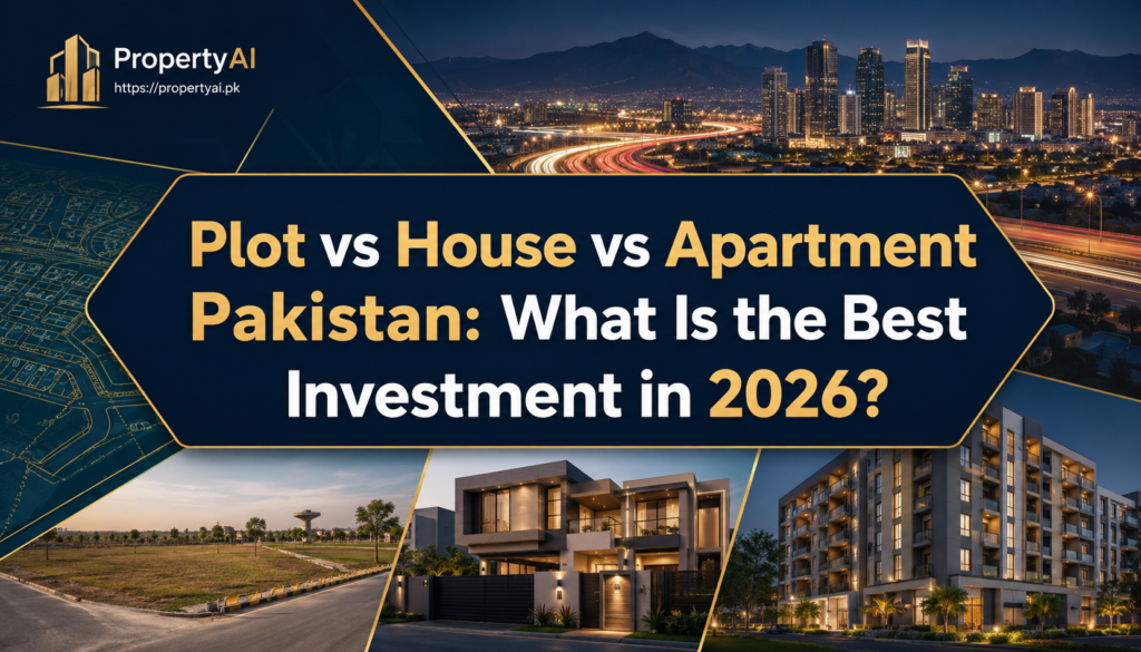 Plot vs House vs Apartment Pakistan: What Is the Best Investment in 2026?