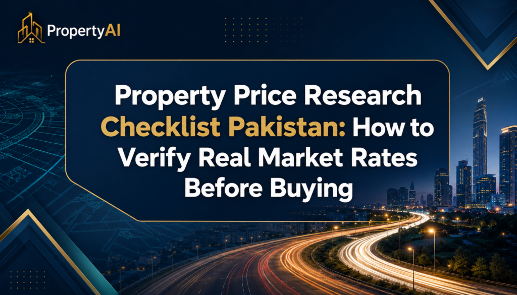 Property Price Research Checklist Pakistan: How to Verify Real Market Rates Before Buying
